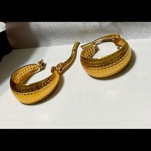 SKL Gold Hoop Earrings